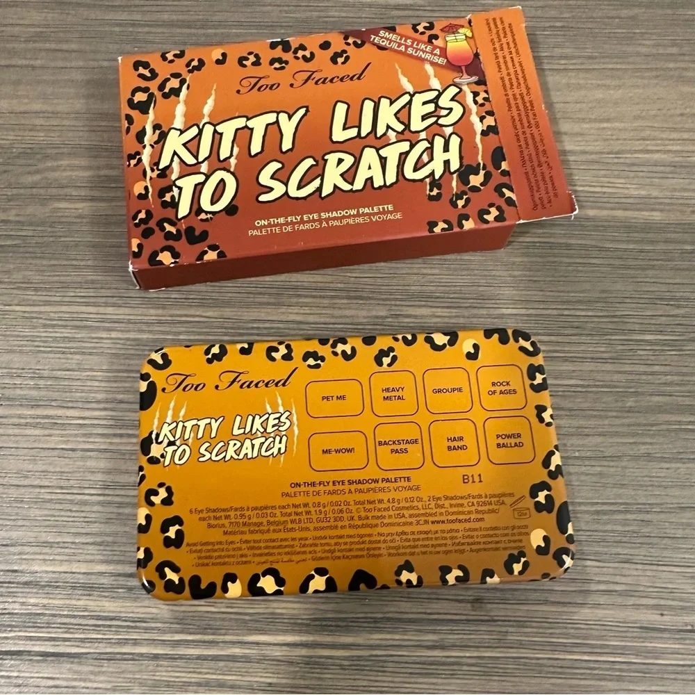 Too Faced On The Fly Eyeshadow Palette Kitty Likes To Scratch - NEW IN BOX